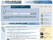 Tablet Screenshot of goodlawyerguide.com