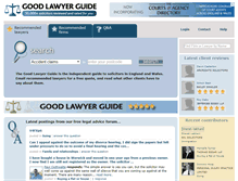 Tablet Screenshot of goodlawyerguide.co.uk